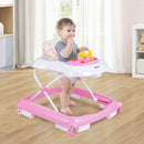Foldable Baby Walker with 3 Adjustable Heights and Padded Seat