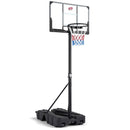 Foldable Basketball Hoop 7.54-10 ft Stepless Adjustable with PC Backboard