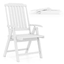 Foldable Patio Chair All-Weather HDPE Outdoor Dining Chair with Armrest