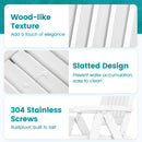 Foldable Patio Chair All-Weather HDPE Outdoor Dining Chair with Armrest