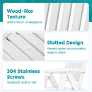 Foldable Patio Chair All-Weather HDPE Outdoor Dining Chair with Armrest