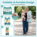 Foldable Baby Jumper with Canopy and Interactive Toys