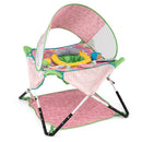 Foldable Baby Jumper with Canopy and Interactive Toys