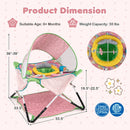 Foldable Baby Jumper with Canopy and Interactive Toys