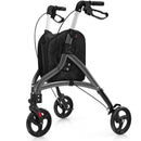 Foldable Rollator Walker with Lightweight Aluminum Frame