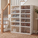 Foldable Shoe Rack Organizer 12-Pair 6-Tier Collapsible Shoe Cabinet