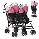 Foldable Twin Baby Double Stroller Ultralight Umbrella Kids Stroller