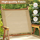 Folding Camp Chairs Set of 2 Lightweight Beach Chairs-Beige