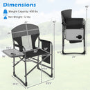 Folding Camping Chair with Cup Holder and Storage Pocket