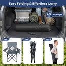 Folding Camping Chair with Mesh Back and Carrying Bag