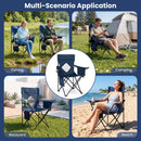 Folding Camping Chair with Mesh Back and Carrying Bag