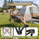 Folding Camping Chair with Mesh Back and Carrying Bag