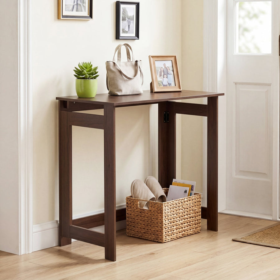 Folding Console Table with Space-Saving Design