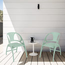 Folding Dining Chairs Set of 2 with Armrest and High Backrest