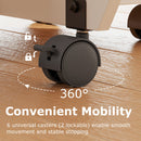 Folding Dining Table 3-in-1 Space-Saving Drop Leaf Kitchen Table with Lockable Wheels