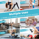 4-Panel PU Leather Folding Exercise Mat with Carrying Handles