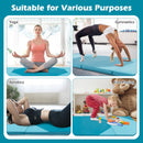 10 Feet x 4 Feet x 2 Inch Folding Exercise Mat with Hook and Loop Fasteners