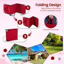 Folding Face Down Tanning Chair with Face Hole 3 Removable Pillows