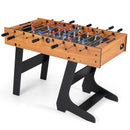 Folding Foosball Table with 22 Players and Slide Scorers Space-Saving Game Table