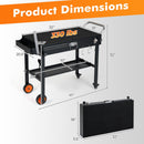 Folding Grill Cart for 17" and 22" Griddles with Heat Mat