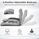 Folding Lazy Sofa Chair Stylish Sofa Couch Beds Lounge Chair W/Pillow