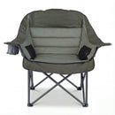 Folding Oversized Camping Chair with Side Pockets and Cup Holder