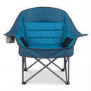 Folding Oversized Camping Chair with Side Pockets and Cup Holder