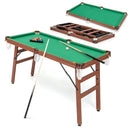 Folding Portable Billiards Table Game Set with Adjustable Foot Levelers