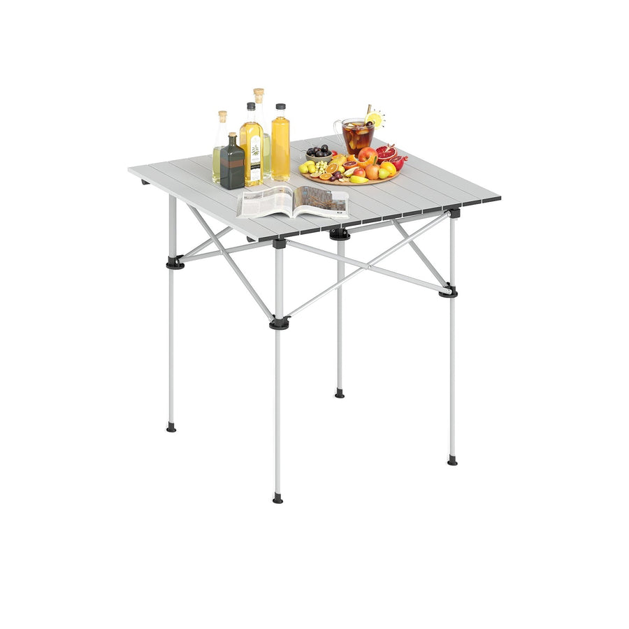 Folding Roll-up Camping Table with Metal Legs