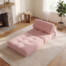 Folding Sofa Bed with Pillow and Back Support for Living Room