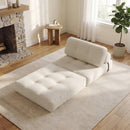 Folding Sofa Bed with Pillow and Back Support for Living Room
