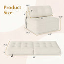 Folding Sofa Bed with Pillow and Back Support for Living Room