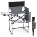Tall Director Chair 26" Seat Height with Side Table