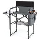 Tall Director Chair 26" Seat Height with Side Table