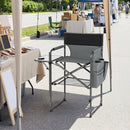 Tall Director Chair 26" Seat Height with Side Table