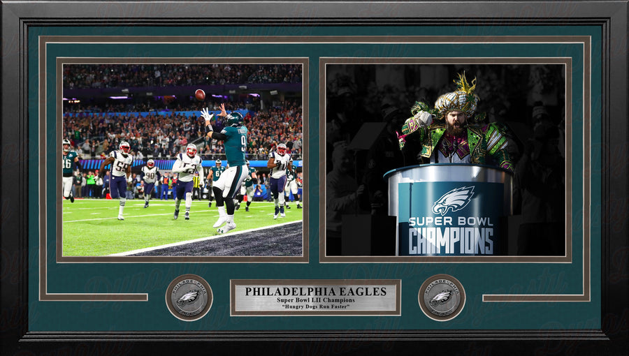 Nick Foles & Jason Kelce Super Bowl LII Philadelphia Eagles Dual 5