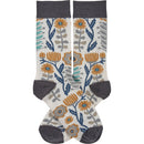 Folk Art Socks and Notebook Bundle
