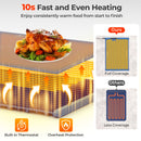 Food Warming Mat Rollable and Portable Electric Warming Tray with Fasting Heating