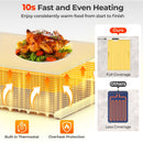 Food Warming Mat Rollable and Portable Electric Warming Tray with Fasting Heating