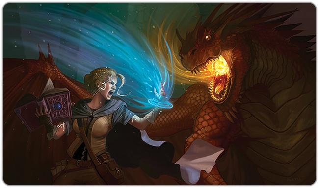 Mage vs Dragon Playmat