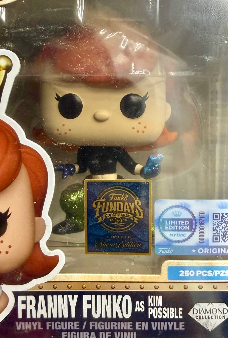 Fundays: Quest for the Grail - Atlantis 2026 Franny Funko as Kim Possible Diamond Collection with Protector & Guaranteed Mint LE250