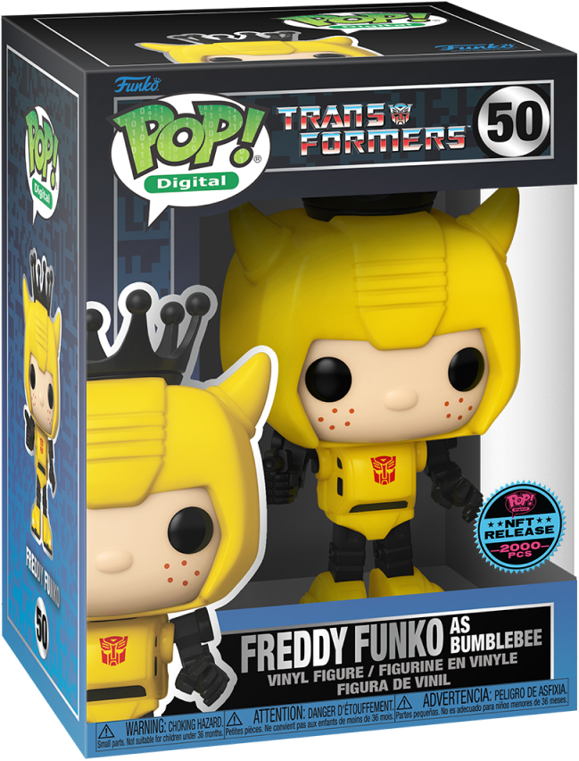 Freddy Funko As Bumblebee NFT Royalty LE2000 #50