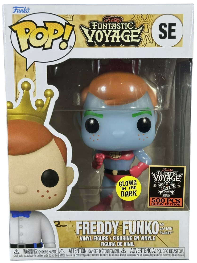 Freddy Funko as Captain Planet (Glow in the Dark) LE500 #SE
