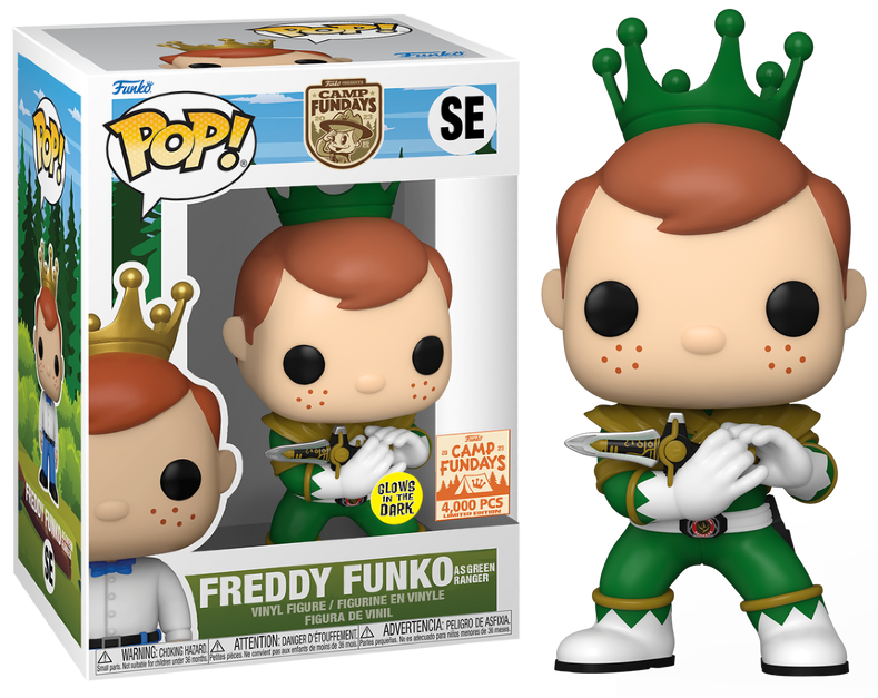 Freddy Funko as Green Ranger (Glow in the Dark) LE4000 #SE