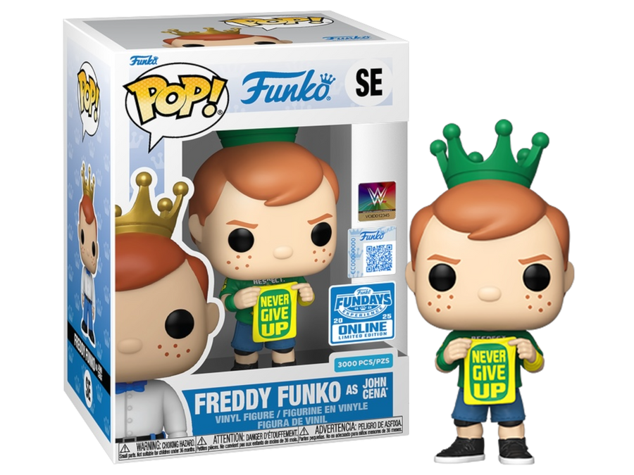 Freddy Funko as John Cena Never Give Up (Funko Fundays 2025 Online Limited Edition) LE3000 #SE