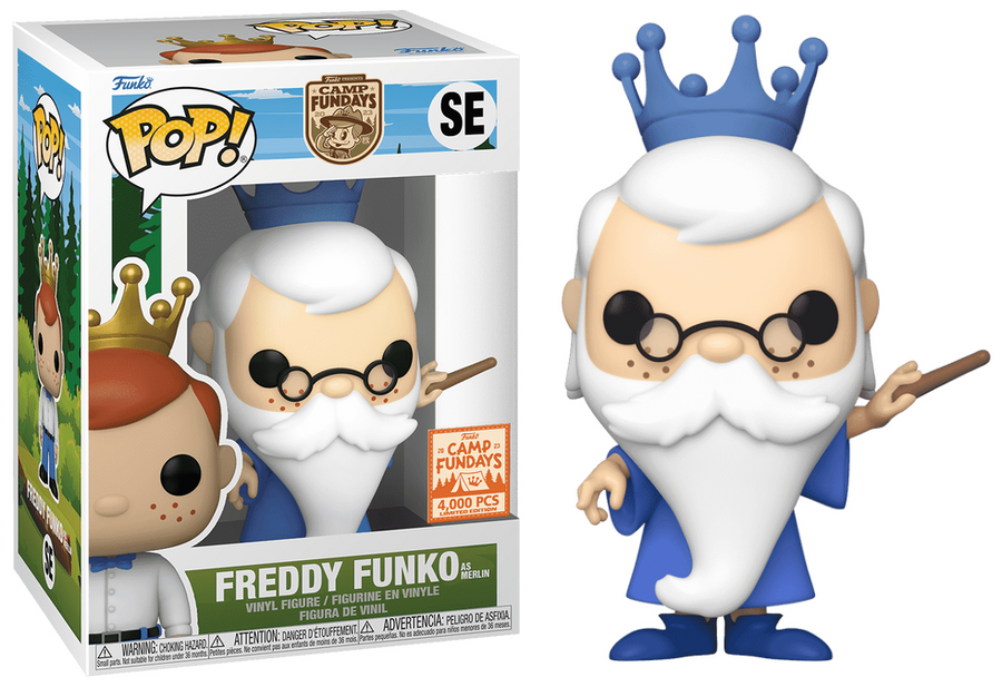 Freddy Funko as Merlin Camp Fundays Online Sticker LE4000 #SE