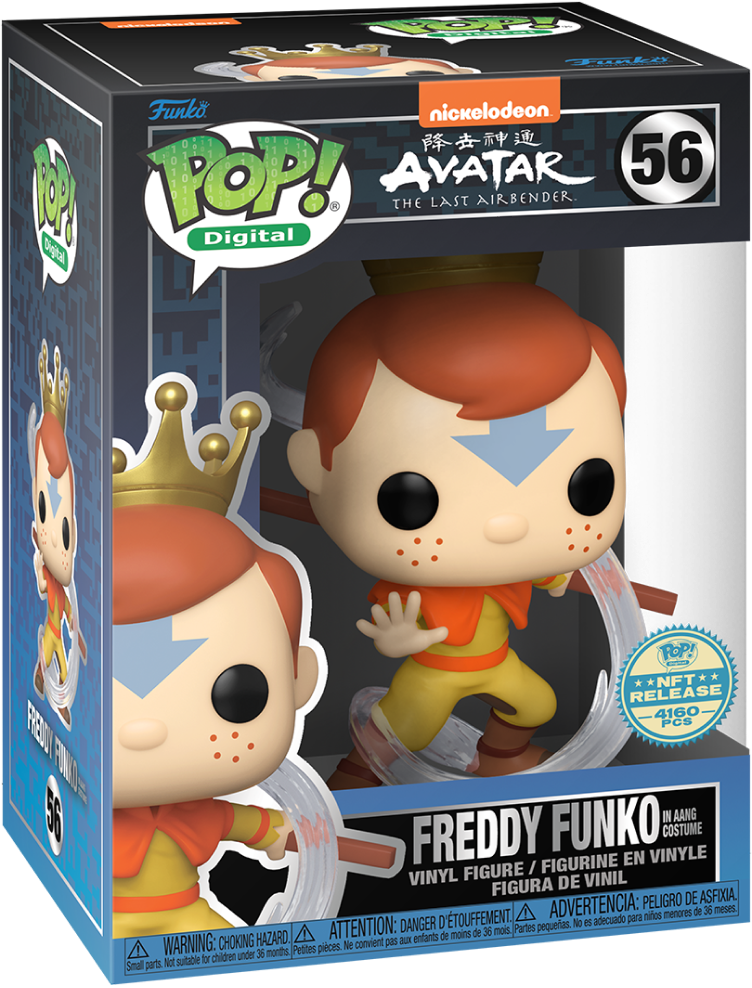 Freddy Funko as Aang NFT Royalty LE4160 #56