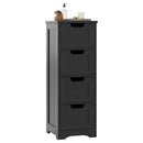 Free-Standing Side Storage Organizer with 4 Drawers