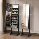 Freestanding Jewelry Cabinet with Full Length HD Mirror