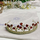 Fresh Romance Red Roses Tiara Crown | Royalty Crown Hair Accessory